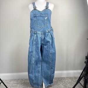 Guess by George Marciano 80s Vintage Denim Pleated Overalls‎
